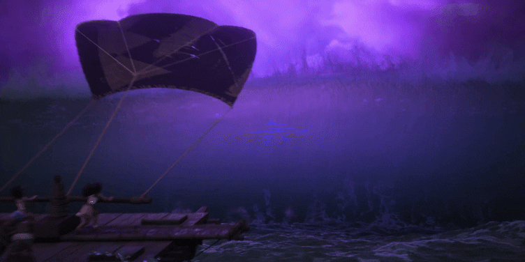 Boat Wake + Stormy Ocean